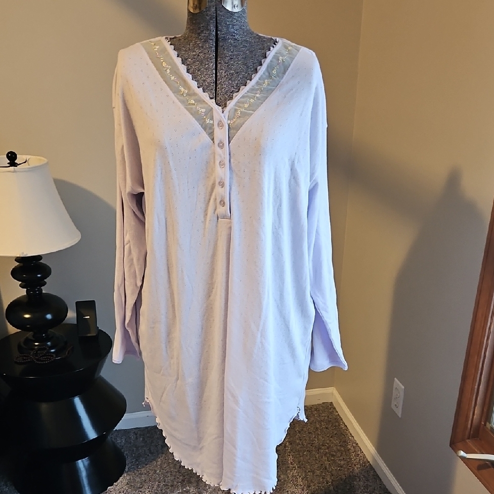 Aria Long Sleeve Sleep Shirt